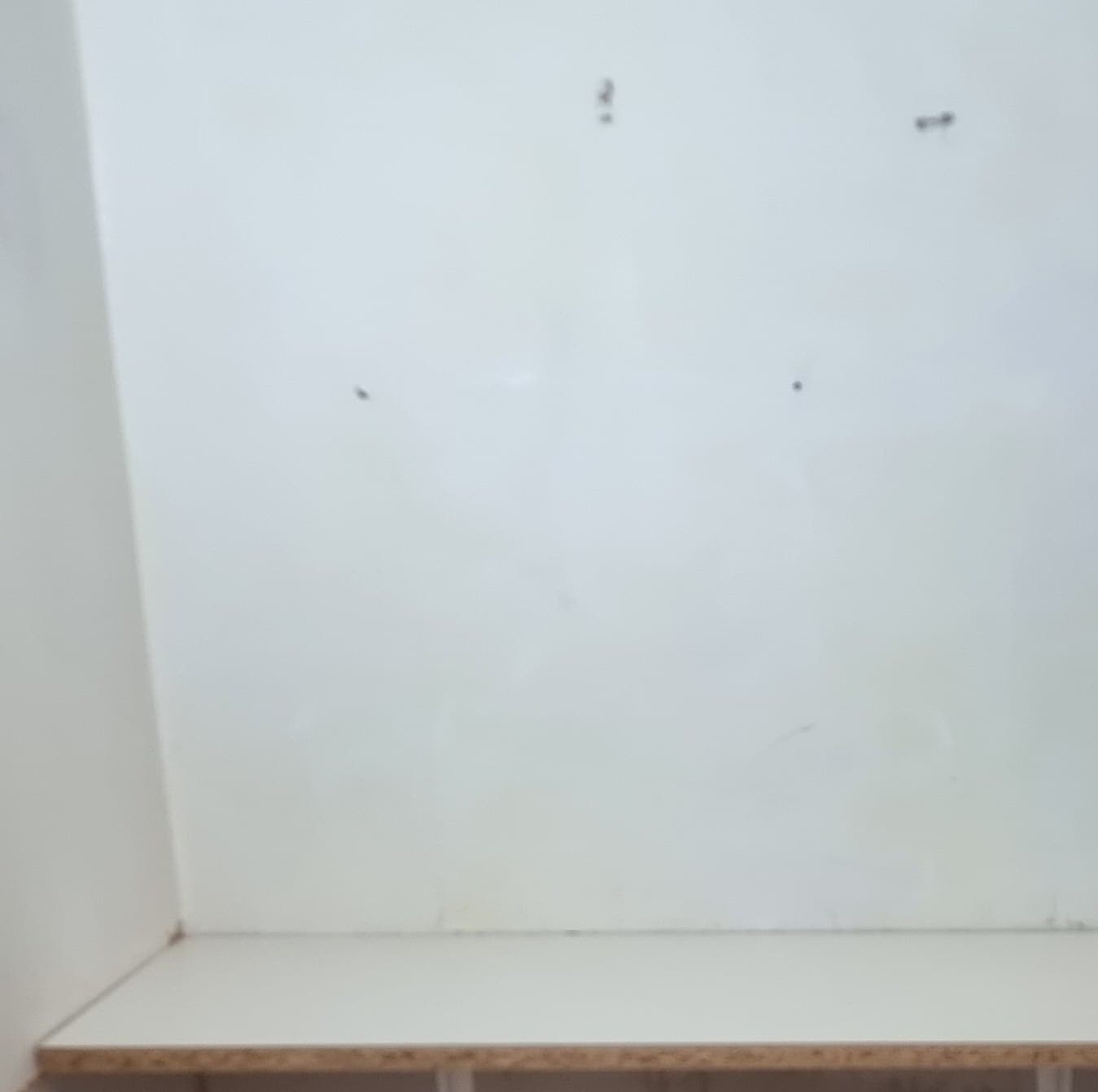 Cupboard under the stairs clean, after treatment