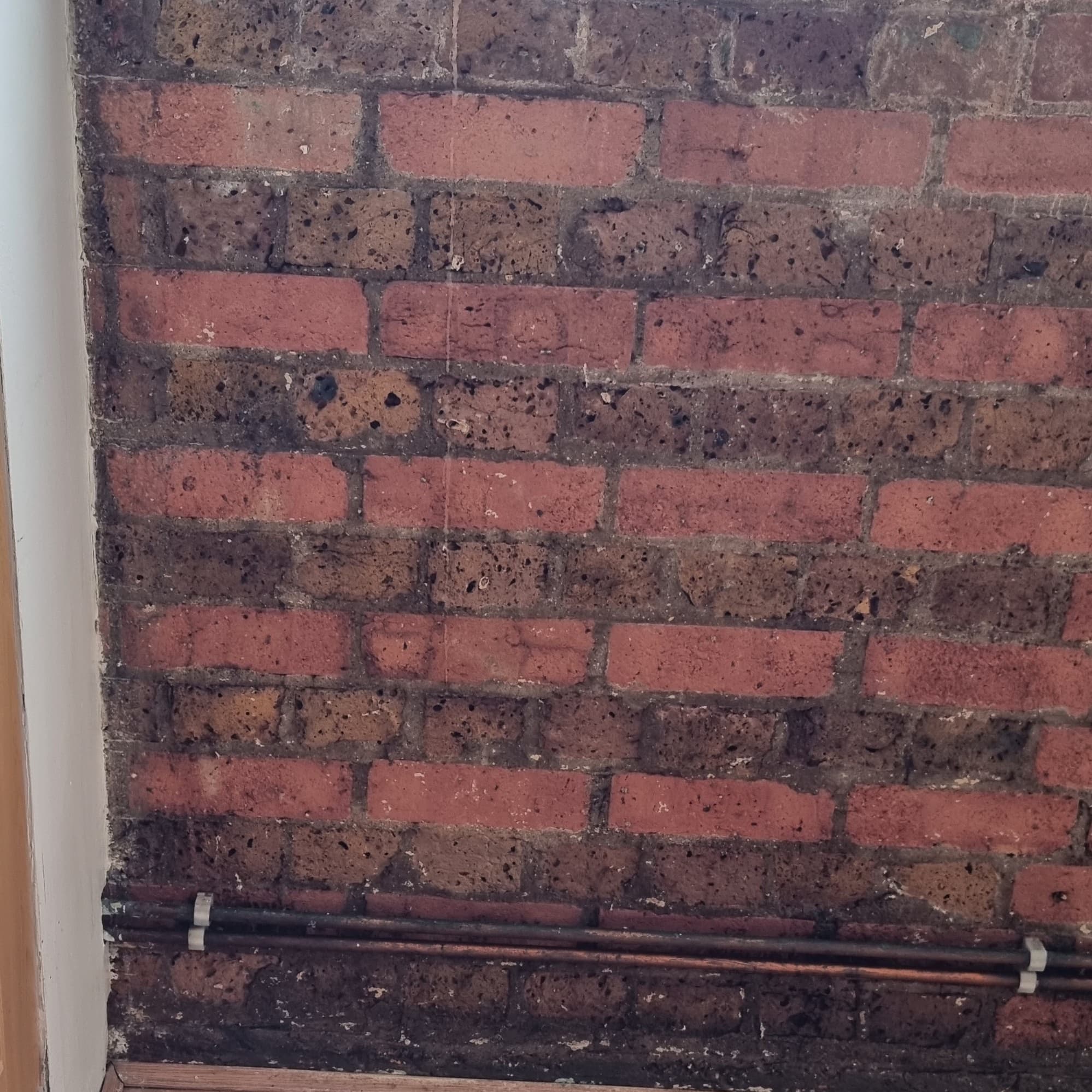 Internal brick feature wall clean, after treatment