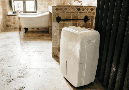 Dehumidifier in a room