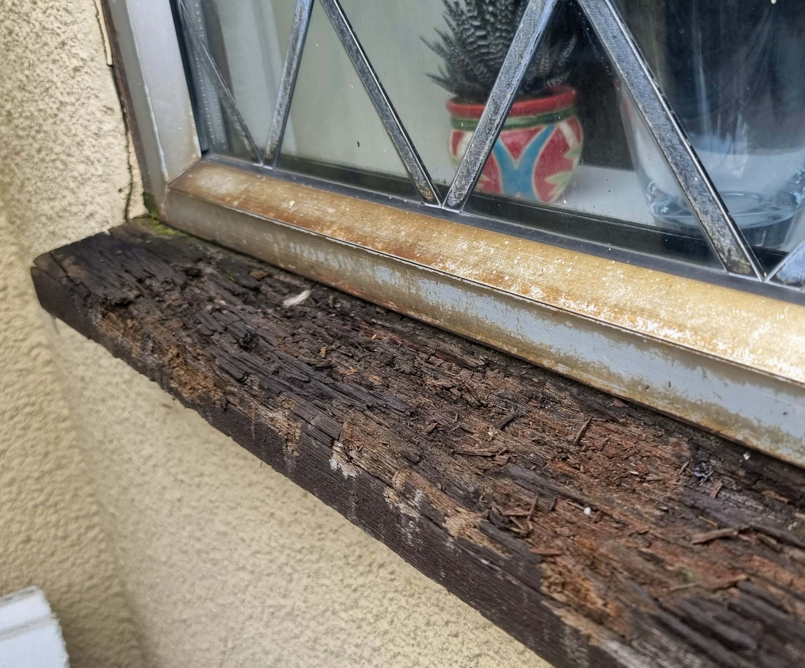 Window frame and seal